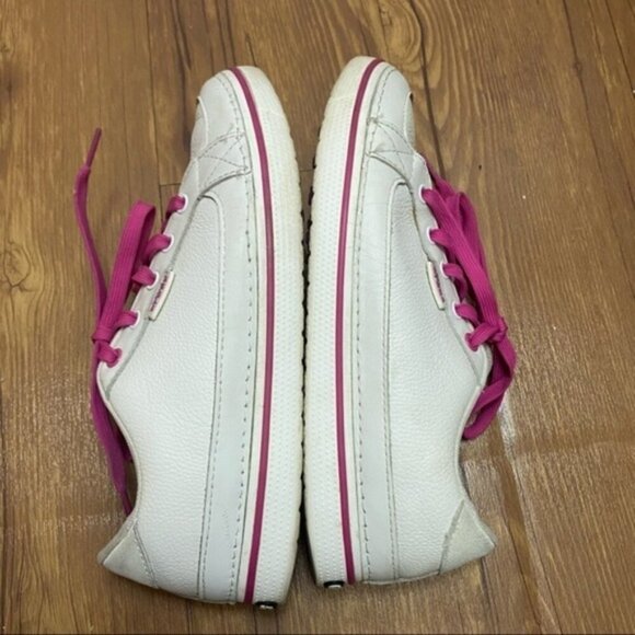 Crocs 18973 Bradyn Golf Shoes White Pink Women Size 8 - Picture 2 of 9